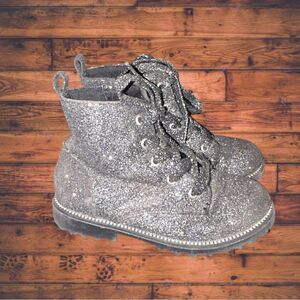 5 for $25🔥Black Glitter Booties Girls Size 10